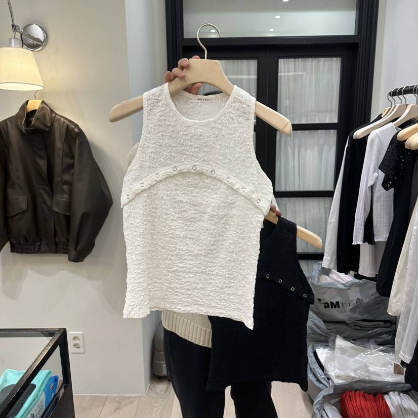 NOTTINGHAM/AVECNOUS/MODEST東大門直郵女裝新款職業吊帶背心鏤空NOTTINGHAM/AVECNOUS/MODEST吊帶/背心