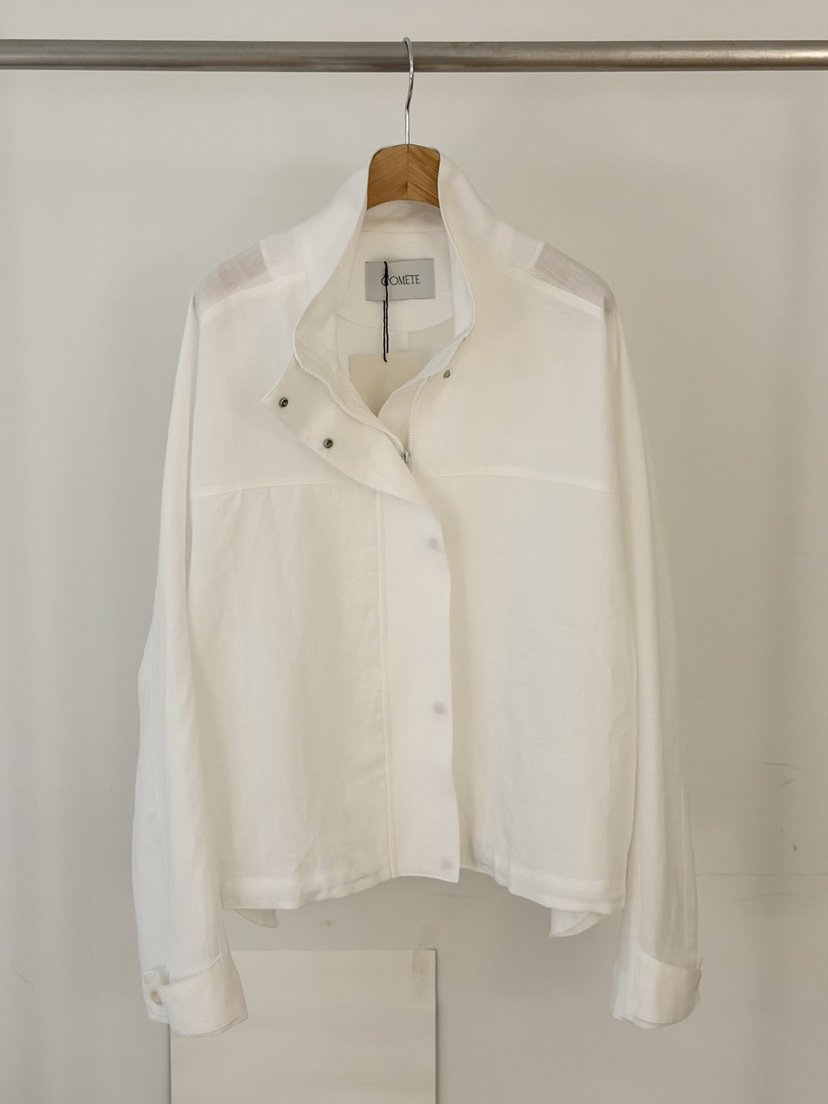COMETE東大門實拍女裝新款推薦熱賣人氣26春夏職業夾克亞麻COMETE夾克