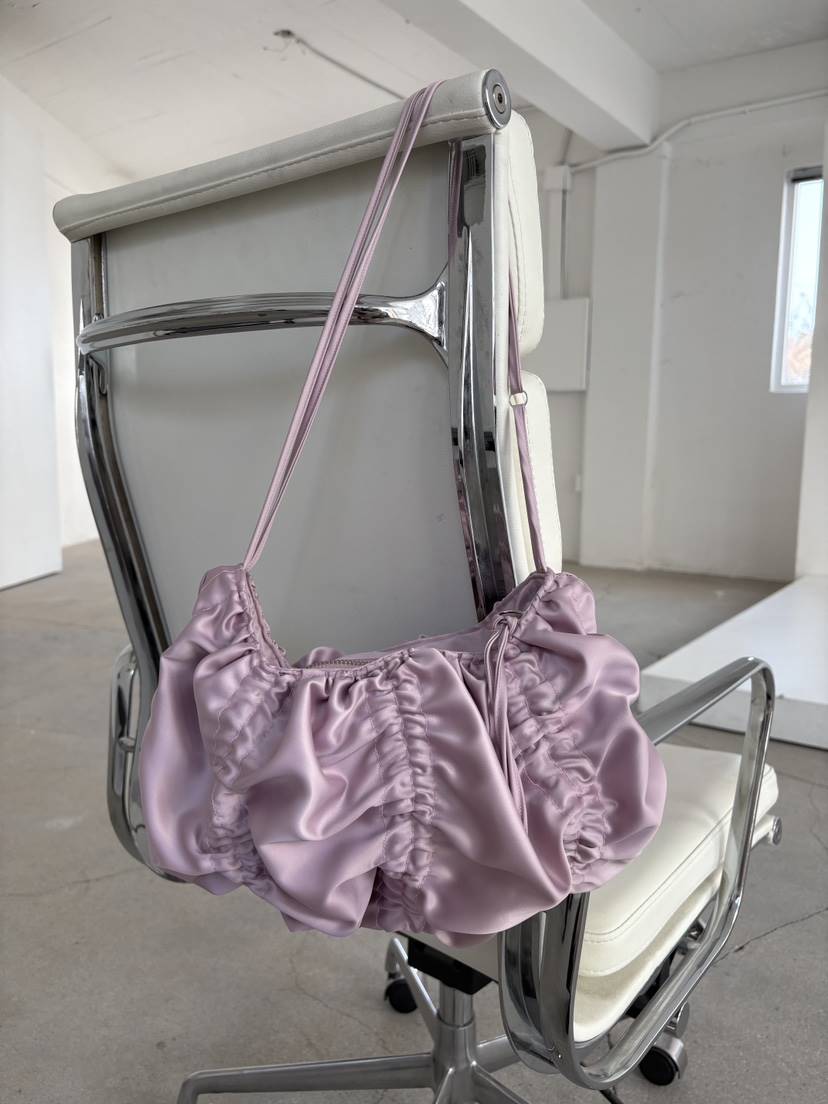 Verbena韓國直郵女士新品休閑人氣26春夏真品單肩斜跨包褶皺Verbena單肩/斜跨包