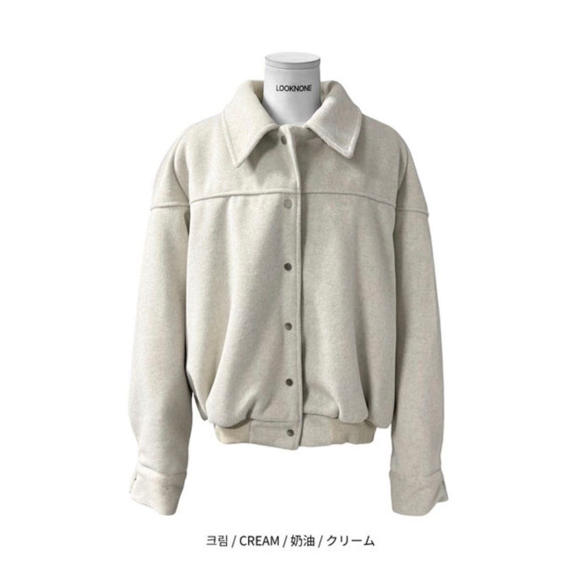 BUSTLING韓國代購女裝新款職業休閑推薦人氣熱賣夾克羊毛BUSTLING夾克