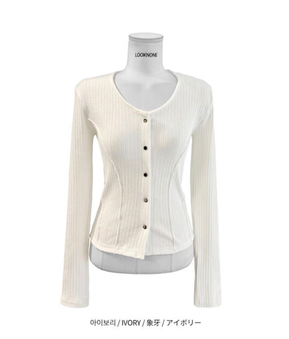 BUSTLING韓國代購女士新款人氣職業推薦熱賣針織衫開衫羅紋BUSTLING針織衫