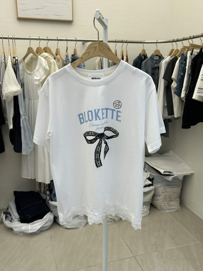 MILK TEA韓國直郵女裝新款休閑職業人氣推薦26春夏熱賣T恤MILK TEAT恤