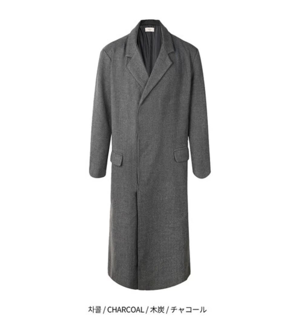 BUSTLING韓國直郵實拍女裝新品職業推薦中長款大衣羊毛雙層BUSTLING中長款大衣