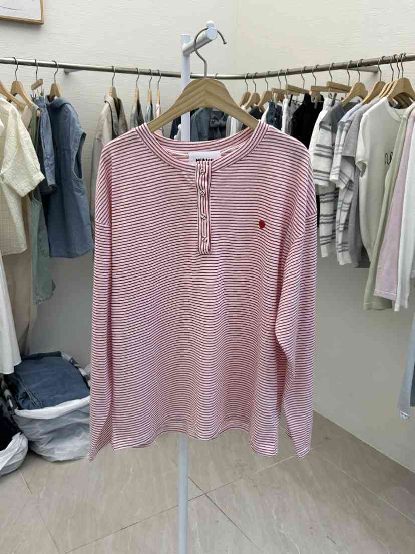 MILK TEA韓國東大門直郵女士新款職業人氣熱賣休閑長袖T恤MILK TEA長袖T恤