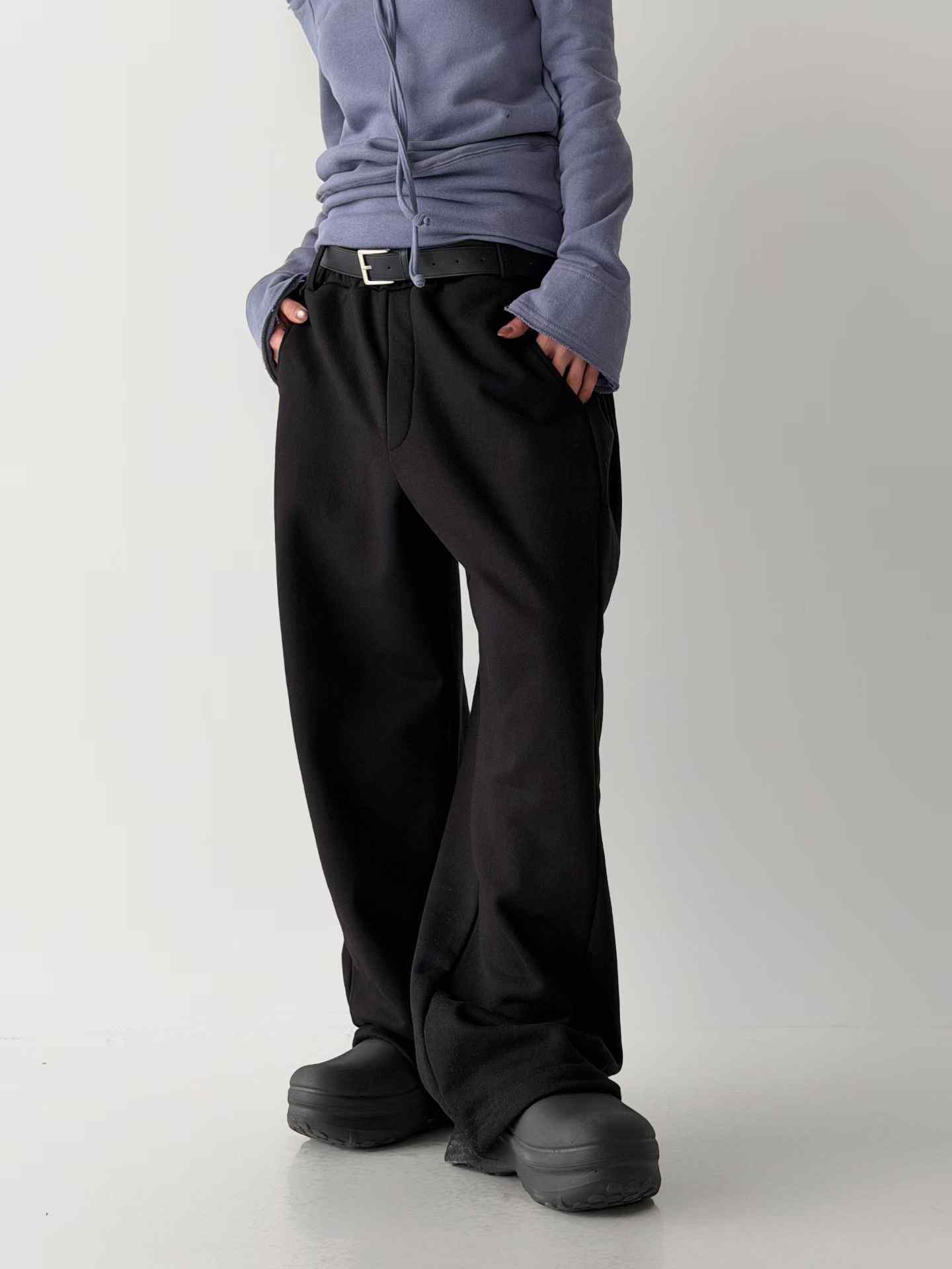 BUSTLING韓國東大門直郵女裝新款26春夏人氣休閑褲含腰帶BUSTLING休閑褲