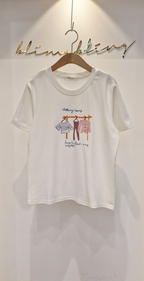 BLING BLING-S/RICO韓國直郵實拍女裝新品26春夏時尚T恤BLING BLING-S/RICOT恤