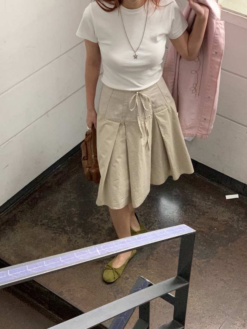 SUNDER MARKET韓國東大門代購女裝新款人氣半身裙中短裙棉SUNDER MARKET半身裙/中短裙