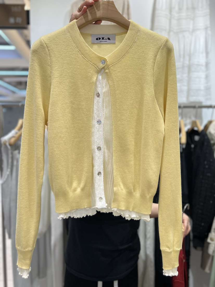 OLA韓國直郵女裝新款職業人氣熱賣推薦休閑時尚26春夏針織衫mellor/OLA針織衫