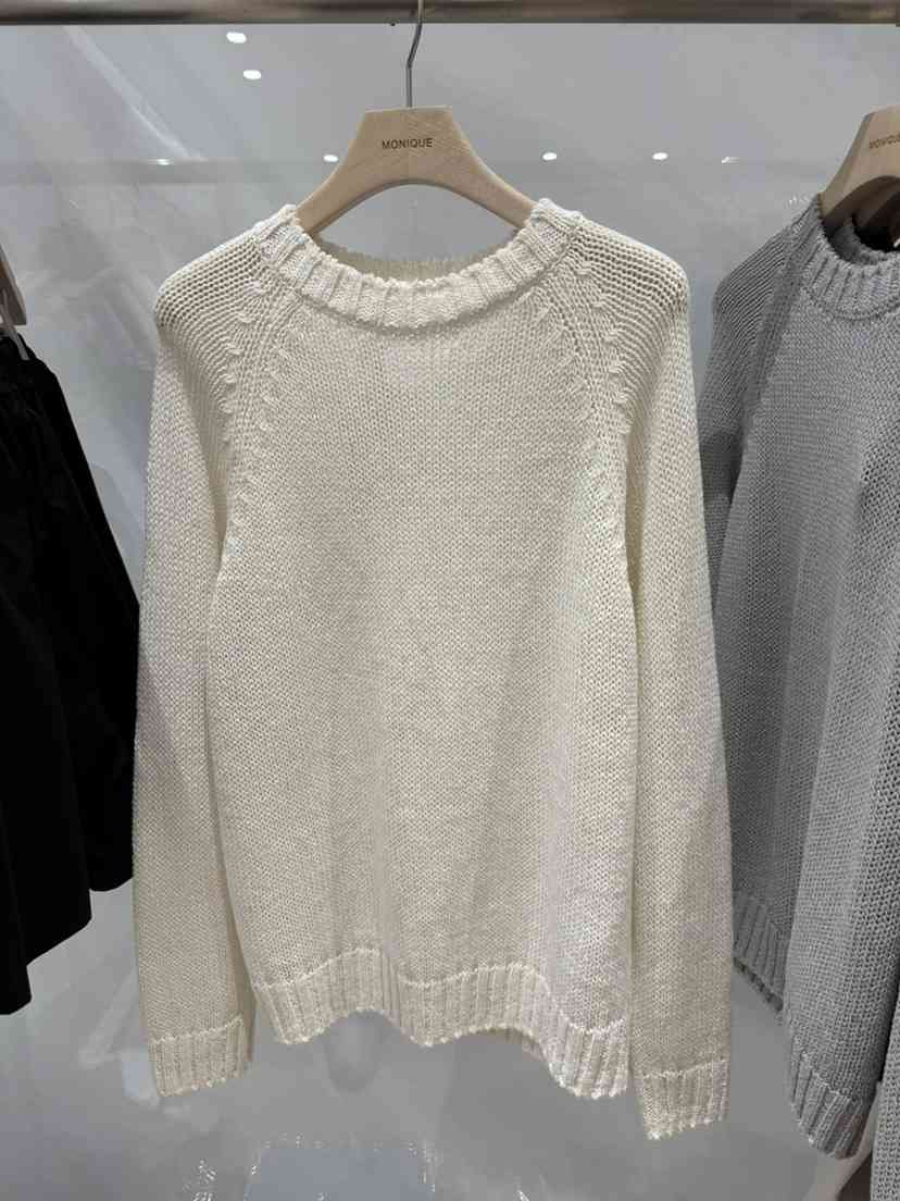 MONIQUE韓國東大門直郵女裝新品休閑人氣針織衫插肩袖亞麻MONIQUE針織衫