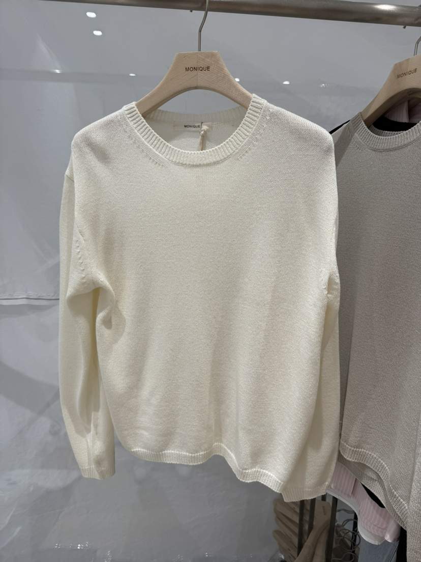 MONIQUE韓國東大門直郵女士新品推薦26春夏職業針織衫亞麻MONIQUE針織衫