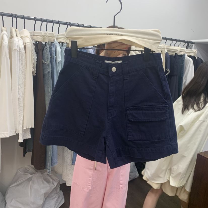 UNANSWERED-MYSTERY/FIFO東大門直郵女裝新品熱賣短褲口袋UNANSWERED-MYSTERY/FIFO短褲