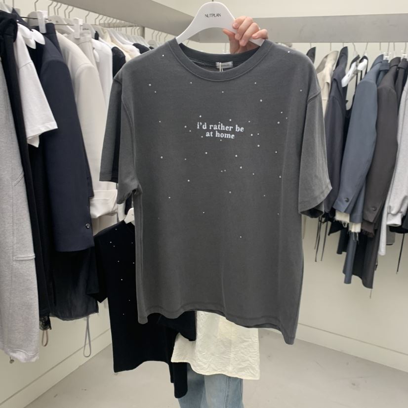 NUTPLAN東大門直郵女士新品人氣時尚熱賣職業休閑T恤皮革NUTPLANT恤