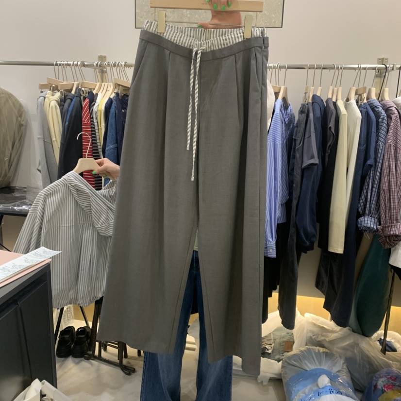 LIMLIMLIM韓國直郵女士新品26春夏真品人氣時尚休閑褲條紋LIM LIM LIM休閑褲