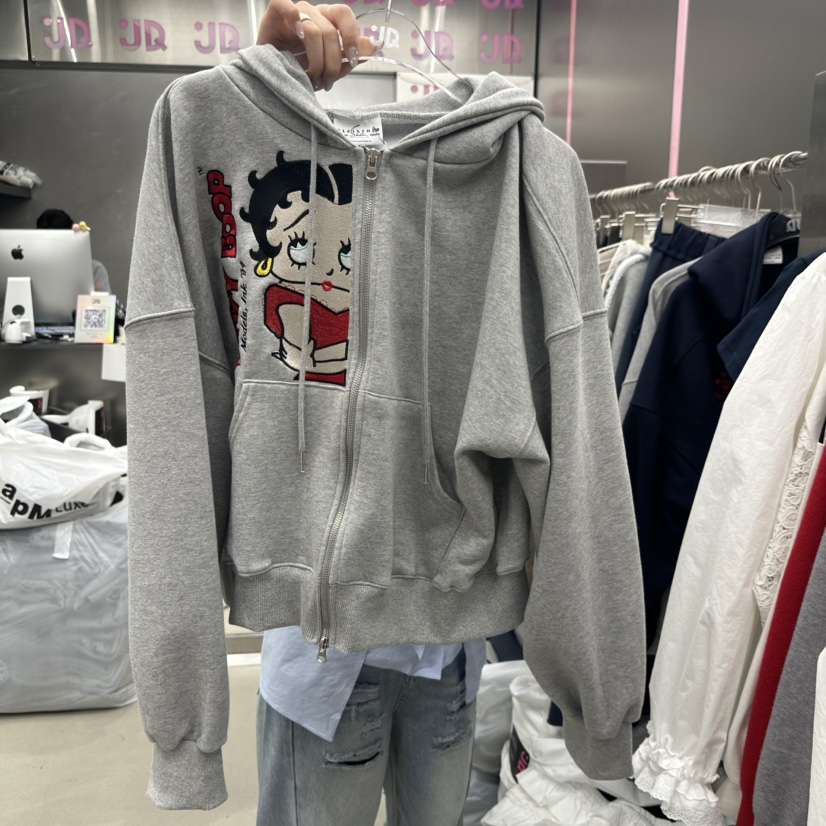 JUDYQUE韓國東大門代購女裝新款休閑人氣26春夏職業夾克拉鏈JUDYQUE夾克