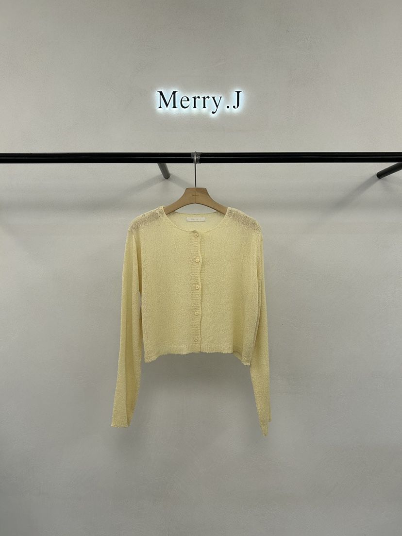 MERRY-J韓國代購女士新品時尚職業推薦熱賣針織衫柔軟開衫MERRY-J針織衫