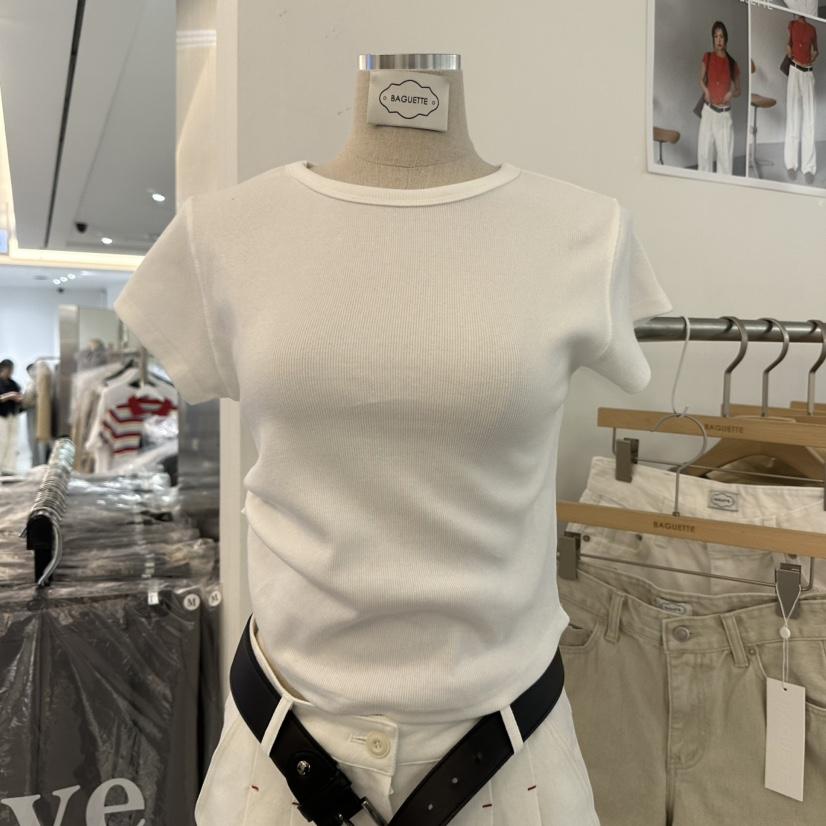 BAGUETTE-P韓國代購女裝新品人氣職業推薦時尚休閑26春夏T恤BAGUETTE-PT恤