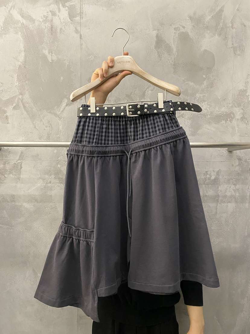 THE VETIVER-A韓國東大門代購女裝新品熱賣半身裙中短裙不含腰帶VETIVER半身裙/中短裙