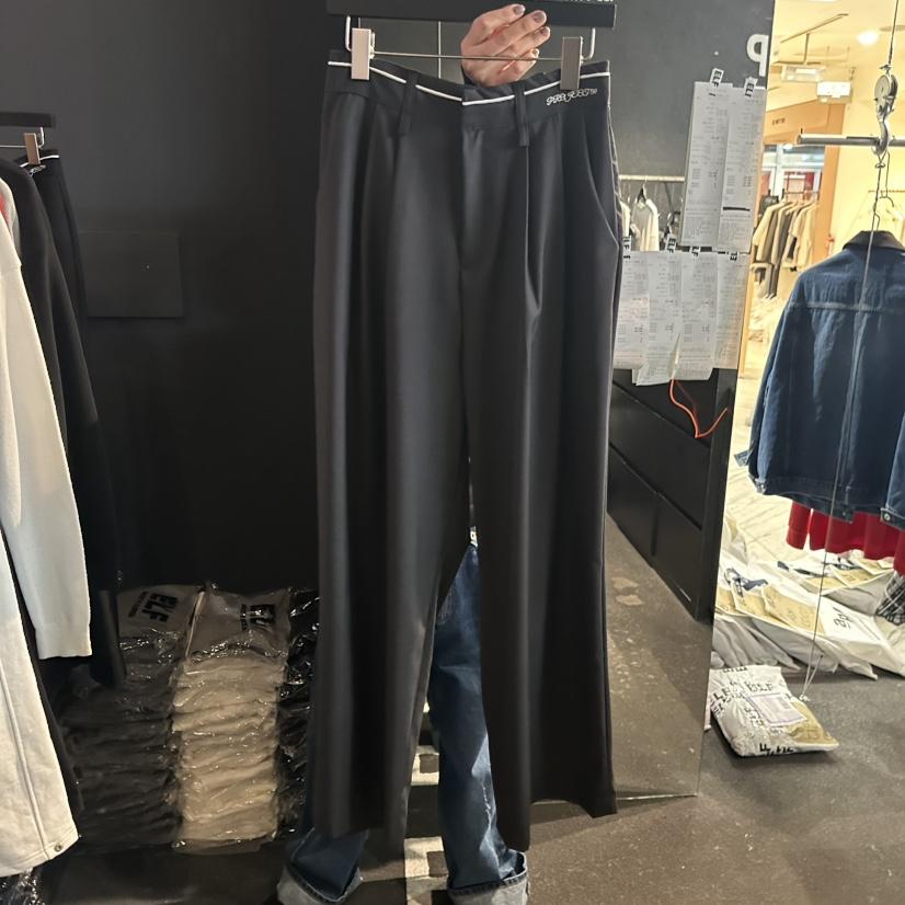 ELF-L韓國東大門直郵女裝新款熱賣職業休閑休閑褲刺繡條紋PROJECT ELF/ELF-L休閑褲