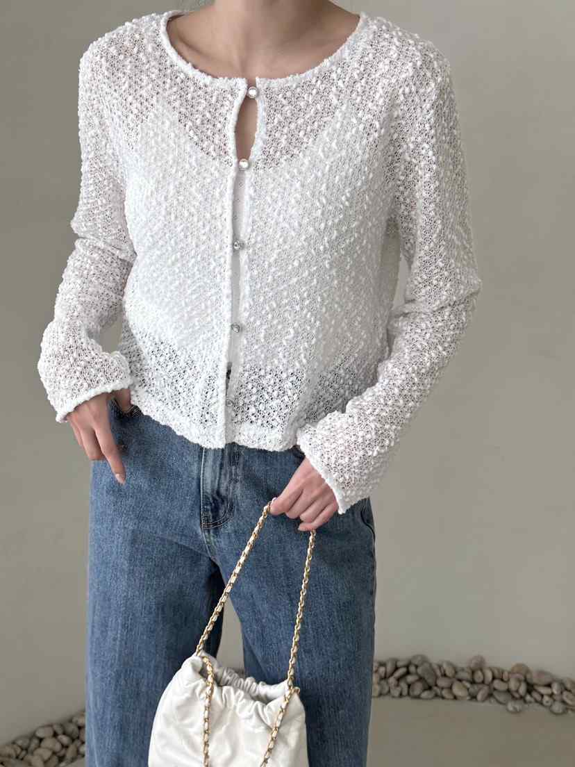 DEMAR韓國直郵實拍女裝新品人氣休閑時尚26春夏針織衫開衫DEMAR針織衫