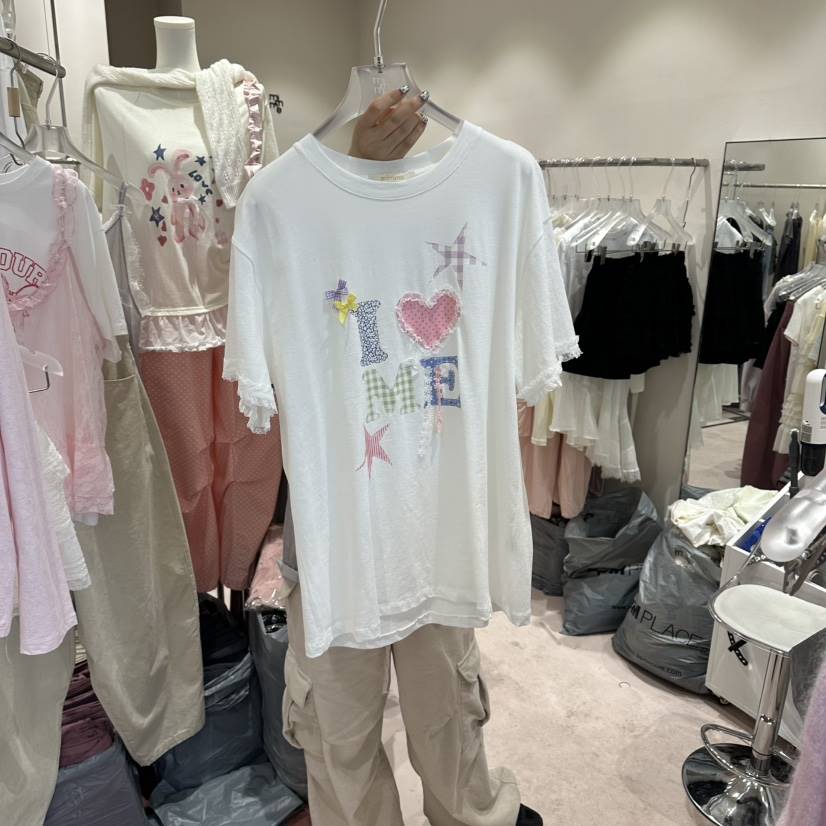 MIMME/LOOKK韓國直郵女士新款26春夏熱賣時尚職業休閑T恤MIMME/LOOKKT恤