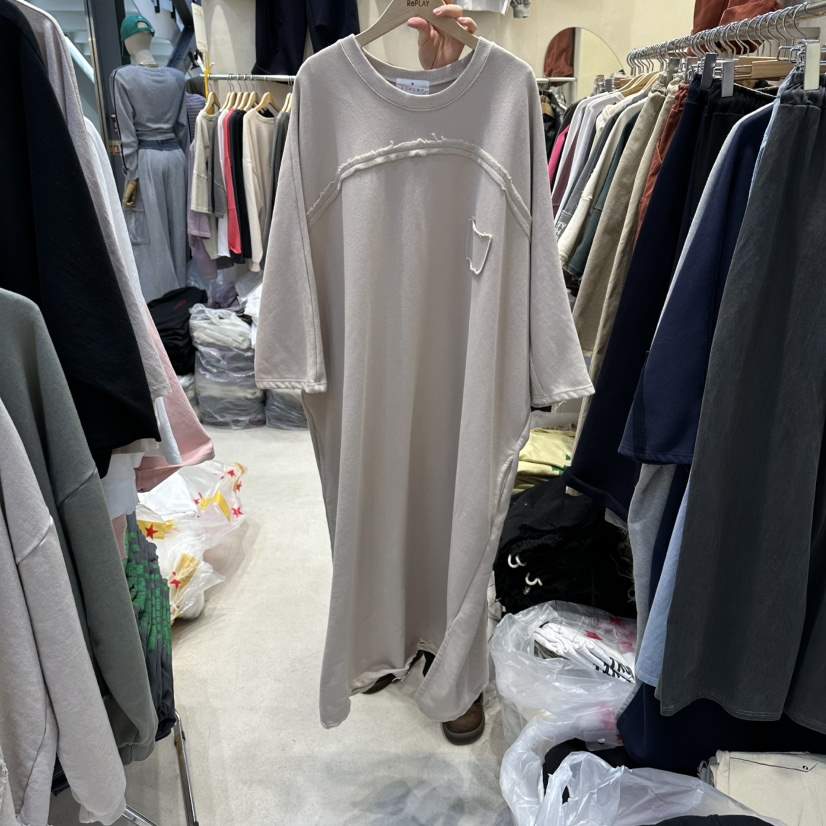 REPLAY東大門代購女裝新款真品推薦人氣休閑26春夏連衣裙口袋REPLAY連衣裙