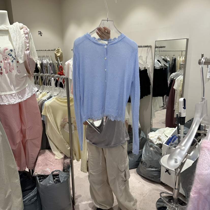 MIMME/LOOKK韓國代購女士新款休閑人氣職業針織衫羊毛開衫MIMME/LOOKK針織衫