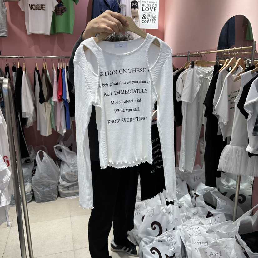 K STORY東大門直郵女裝新款推薦26春夏人氣時尚真品長袖T恤K STORY長袖T恤