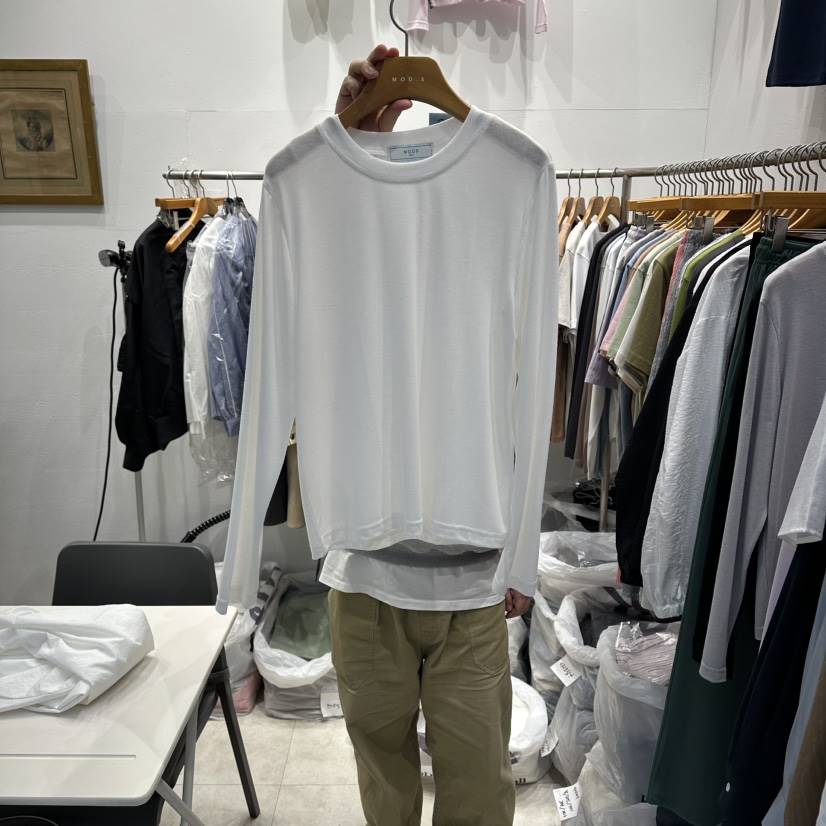 MODS-Q東大門代購女裝新品26春夏推薦職業真品休閑長袖T恤MODS-Q長袖T恤