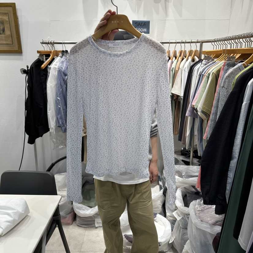 MODS-Q韓國代購女裝新品時尚休閑推薦熱賣26春夏長袖T恤MODS-Q長袖T恤