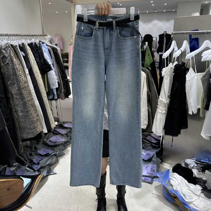 BENE韓國代購女士新款真品推薦人氣熱賣26春夏牛仔褲不含腰帶BENE牛仔褲