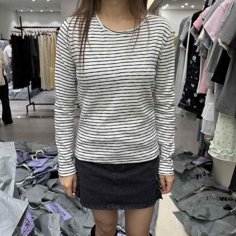 BENE東大門代購女裝新款熱賣真品休閑人氣26春夏時尚長袖T恤BENE長袖T恤