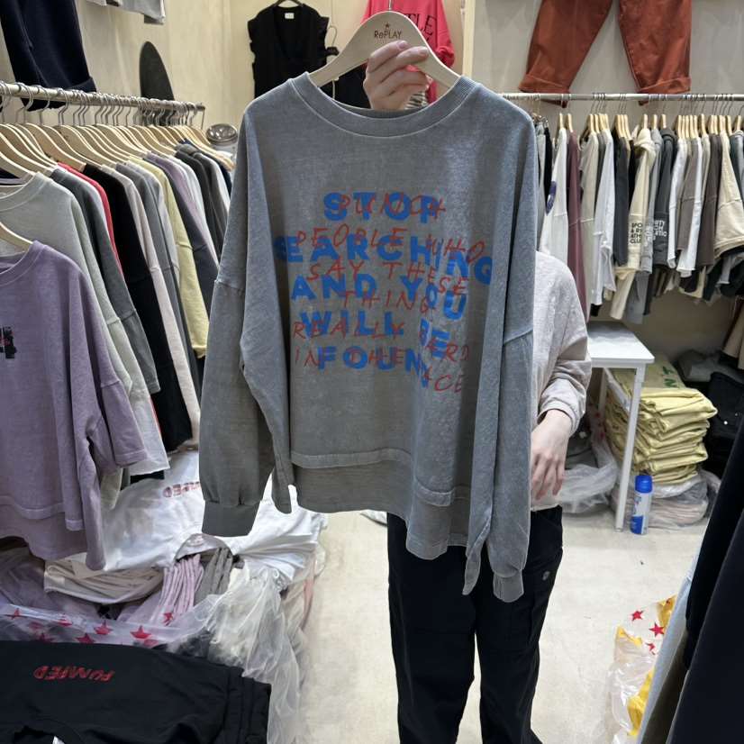 REPLAY東大門直郵女士新款26春夏職業人氣真品時尚熱賣衛衣REPLAY衛衣