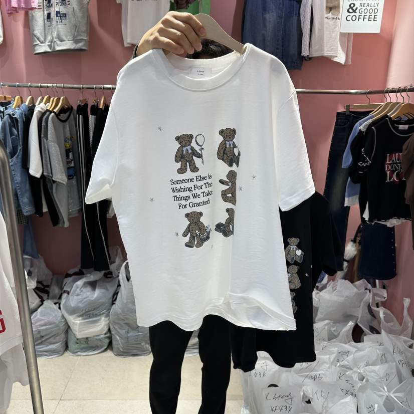 K STORY東大門實拍女士新款職業熱賣時尚休閑26春夏推薦T恤K STORYT恤