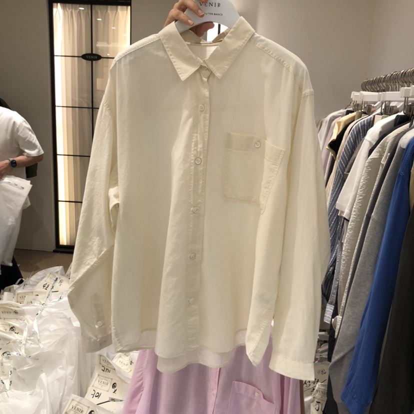 VENIR-a韓國代購女裝新款推薦休閑26春夏熱賣襯衫蕾絲衫VENIR-a襯衫/蕾絲衫