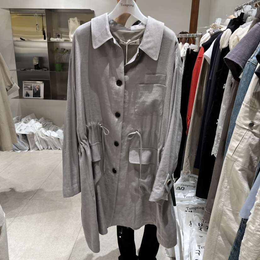 TEMPTING東大門直郵女裝新品人氣職業熱賣休閑夾克亞麻布TEMPTING夾克