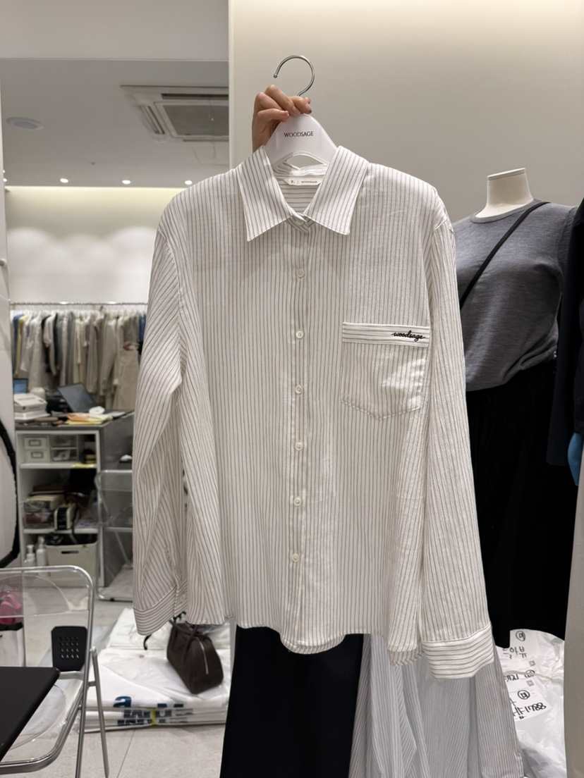 WOOD SAGE韓國代購女裝新品26春夏熱賣推薦人氣襯衫蕾絲衫WOOD SAGE襯衫/蕾絲衫