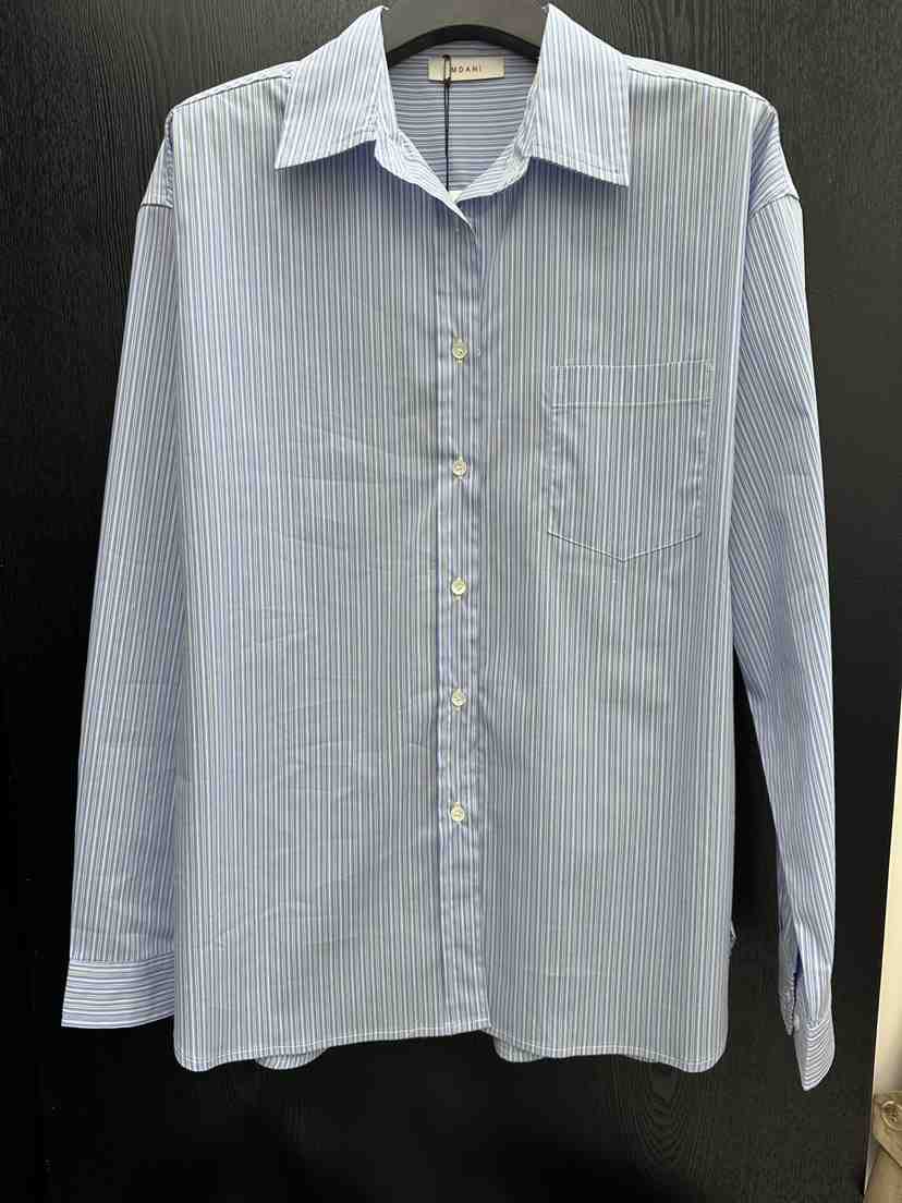 MOANI韓國直郵女裝新品人氣休閑26春夏真品襯衫蕾絲衫條紋MOANI襯衫/蕾絲衫