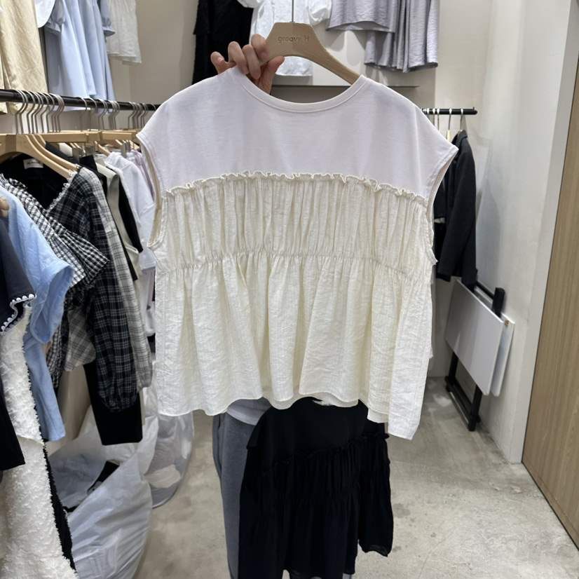 HOLYBANANA東大門實拍女裝新品時尚26春夏職業真品吊帶背心groovy.H/HOLYBANANA吊帶/背心