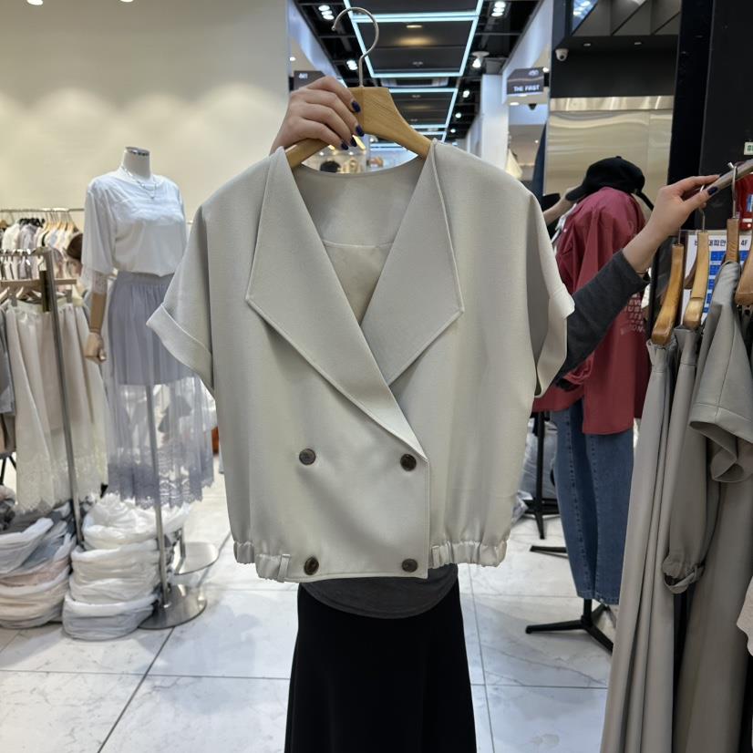 SANS韓國代購女士新品職業推薦26春夏人氣熱賣馬甲含腰帶SANS馬甲