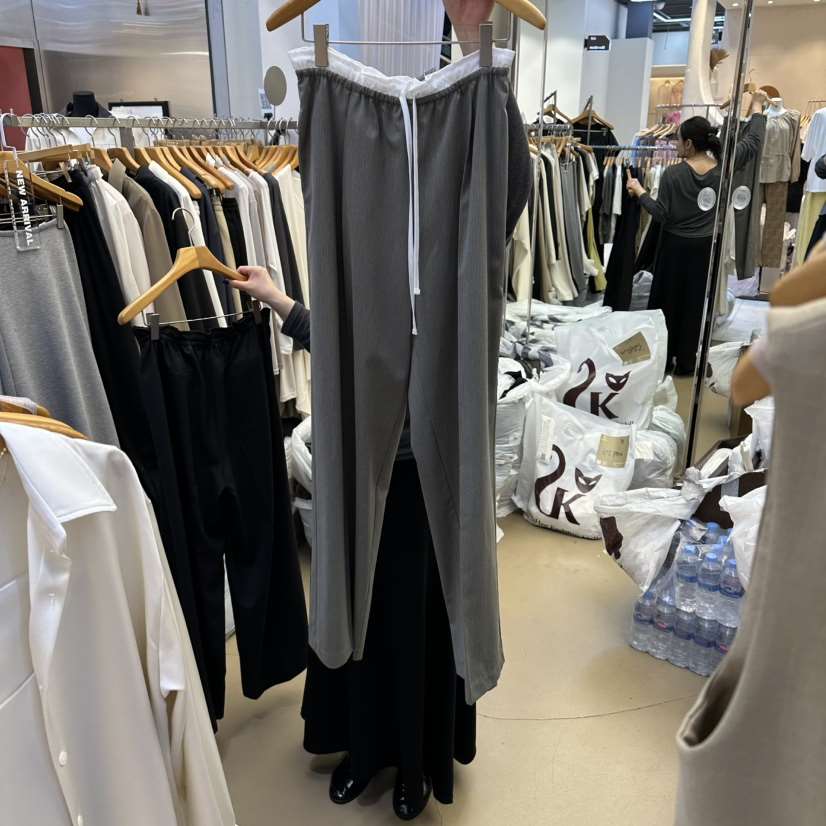 SANS韓國代購女士新款人氣休閑時尚推薦26春夏休閑褲條紋SANS休閑褲