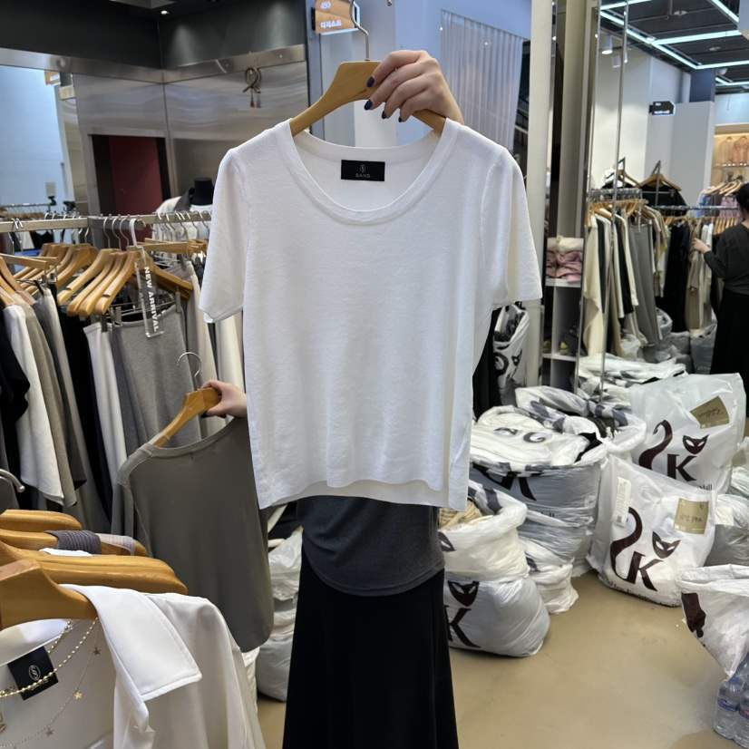 SANS東大門實拍女裝新品熱賣真品26春夏人氣休閑職業針織衫SANS針織衫