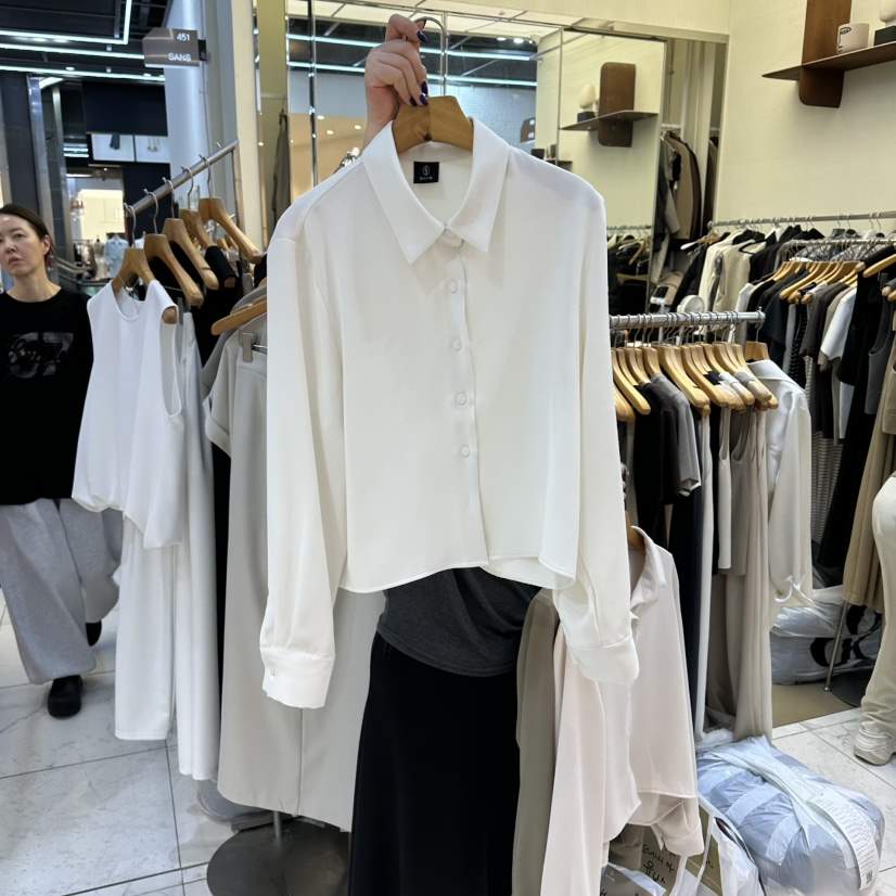 SANS韓國代購女士新款26春夏休閑職業人氣熱賣襯衫蕾絲衫SANS襯衫/蕾絲衫