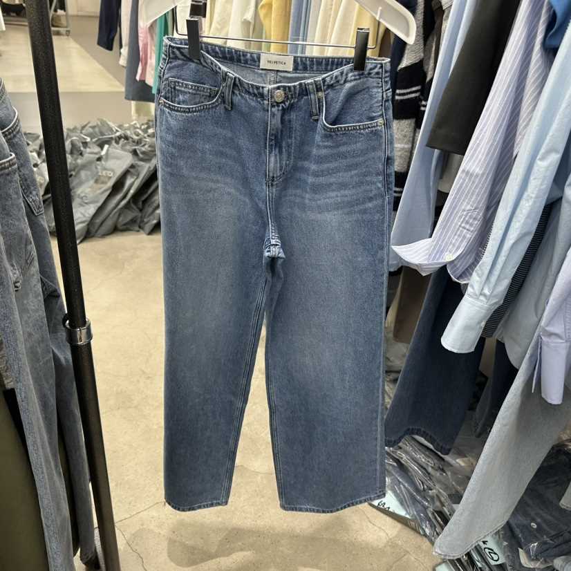 HELVETICA韓國代購女士新品26春夏熱賣職業真品人氣牛仔褲HELVETICA牛仔褲