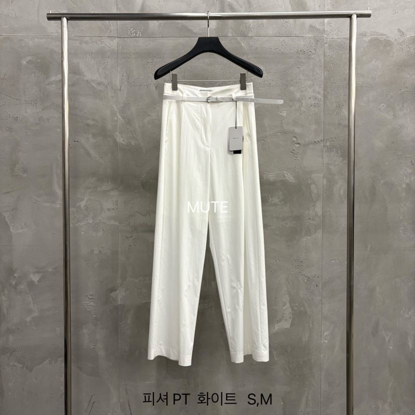 MUTE-P韓國直郵實拍女士新品休閑人氣26春夏休閑褲含腰帶MUTE休閑褲