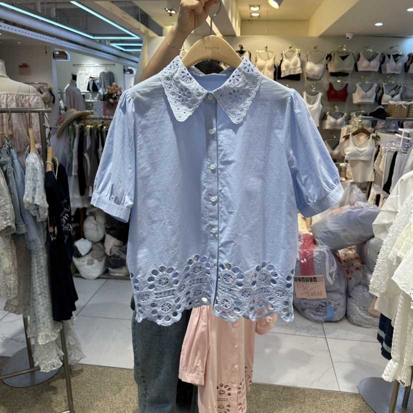 BELITA韓國直郵實拍女士新品休閑推薦人氣職業襯衫蕾絲衫BELITA襯衫/蕾絲衫
