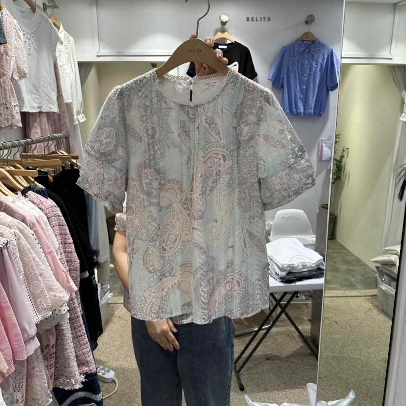 BELITA韓國東大門直郵女裝新品休閑職業時尚熱賣襯衫蕾絲衫BELITA襯衫/蕾絲衫