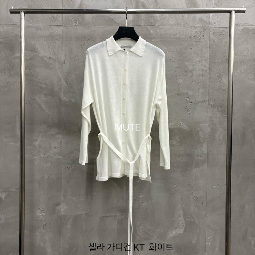 MUTE-P韓國代購女士新款推薦人氣職業26春夏針織衫含腰帶開衫MUTE針織衫