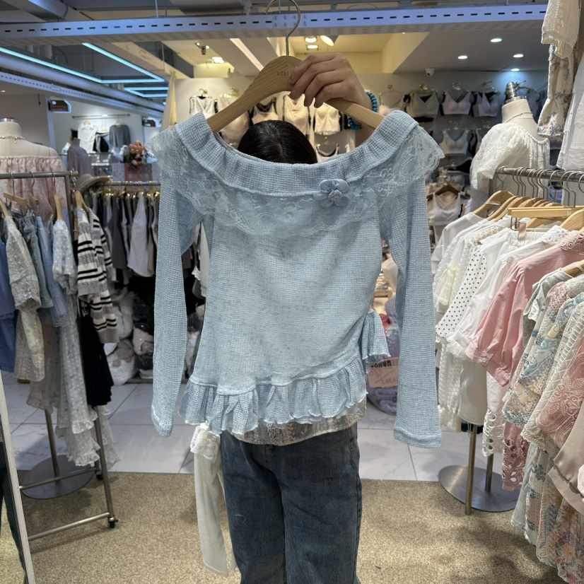 BELITA韓國代購女士新品26春夏時尚職業襯衫蕾絲衫含胸花BELITA襯衫/蕾絲衫