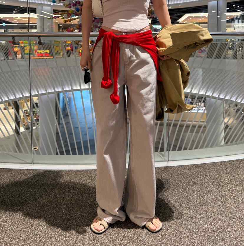 DENVER韓國代購女裝新品人氣休閑熱賣時尚26春夏牛仔褲紐扣DENVER牛仔褲