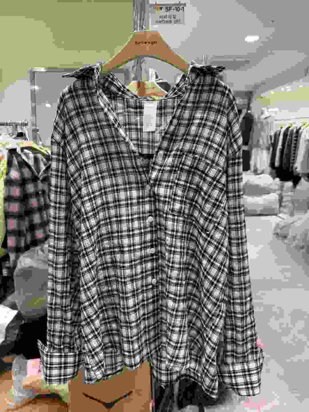 BARBARA GIRL韓國直郵實拍女裝新款熱賣推薦襯衫蕾絲衫格紋BARBARA GIRL襯衫/蕾絲衫